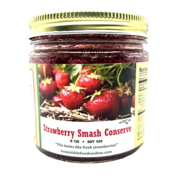 strawberry smash conserve jar 8 oz